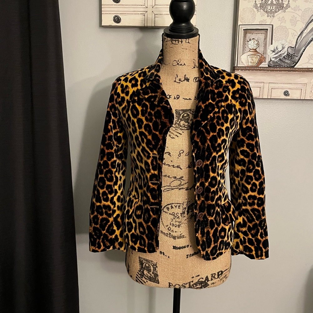 Lucky Brand velour/velvet jacket size xs